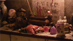 Hungry Ghost Month, childrens cemetery, offerings, fire, hantu